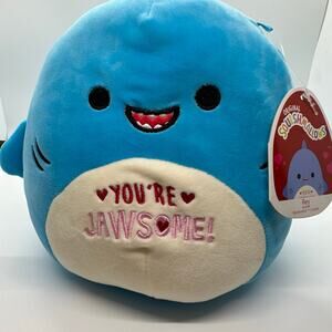 Original Squishmallows Rey the Shark – “You’re Jawsome!” Valentine Edition (NWT,